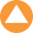 White triangle in orange background.svg