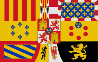 Estandarte real de España, Casa de Borbón (1761-1931).svg
