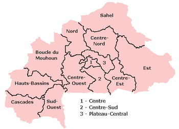 Regiones de Burkina Faso
