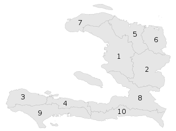 Haiti with departments borders (numbered).svg