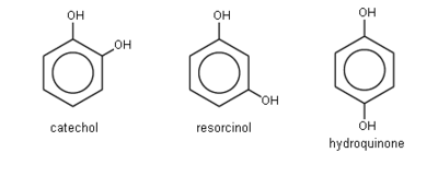 Catecol, resorcinol e hidroquinona