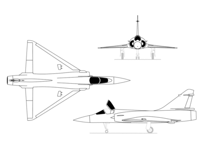Mirage 2000C 3-view.gif