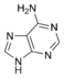 Estructura química de la adenina