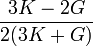 \frac{3K-2G}{2(3K+G)}