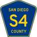 San Diego County Route S4 CA.svg