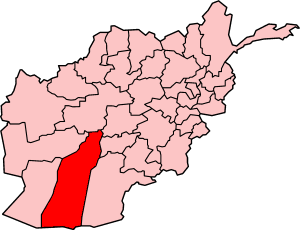 Mapa de la provincia de Helmand