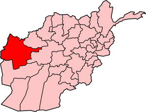 Mapa de la provincia de Herāt