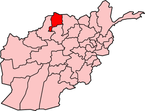 Mapa de la provincia de Jawzjān