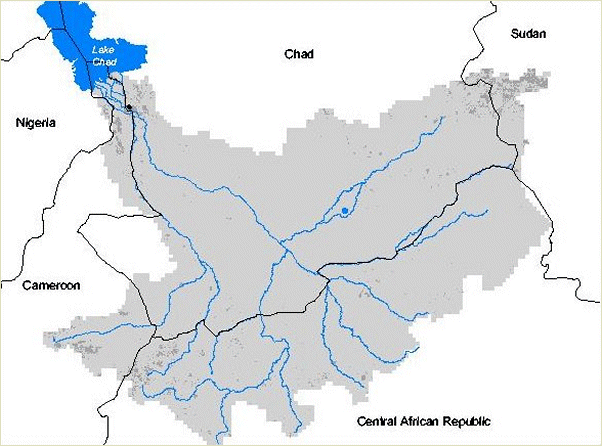 Localización del Auok (cuenca del Chari)