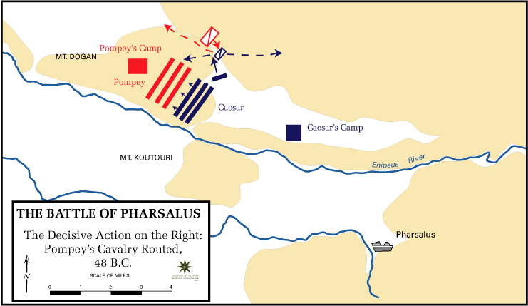 Battle of Pharsalus, 48 BC.gif