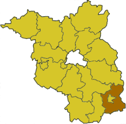 Lage des Landkreises Spree-Neiße in Brandenburg
