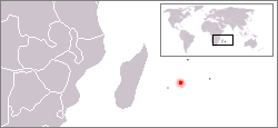 Antigua distribución (en rojo)