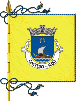 Bandera de la freguesía de Castedo