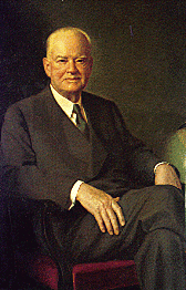 Retrato de Herbert Hoover.