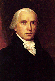 Retrato de James Madison.
