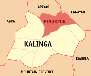 Mapa de Kalinga que muestra la situación de Pinukpuk