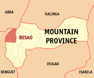 Mapa de La Montaña que muestra la situación de Besao