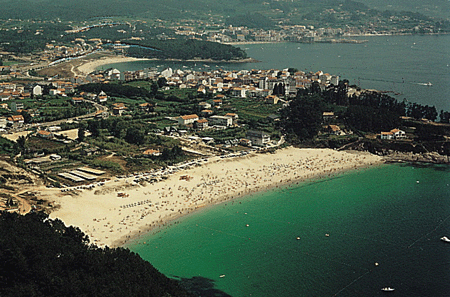 Vista de la playa de Canelas