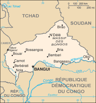 Localización del río Bomu