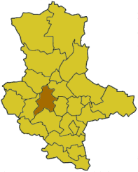 Lage des Landkreises Aschersleben-Staßfurt in Sachsen-Anhalt