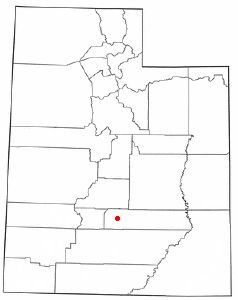 Localización de Bicknell, Utah