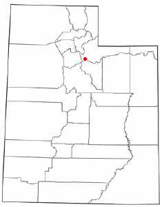 Localización de Park City, Utah